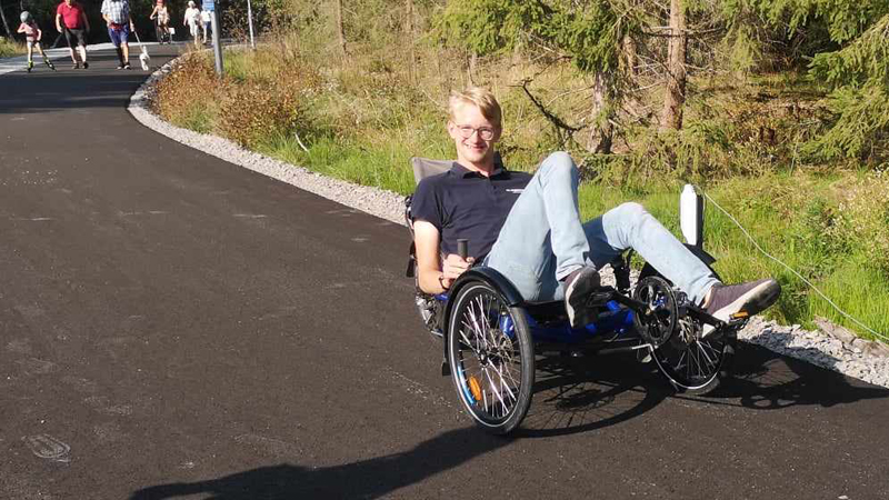 Erik Lagerlöf, parasport Småland, förundras och gläds över den gränslösa mötesplats som skapats i Hanaslöv, sommar som vinter