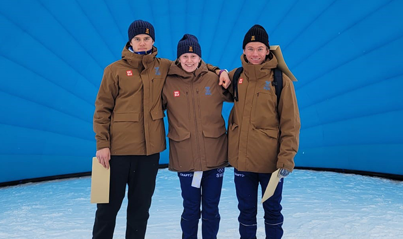 Simon Nordlander, Mira Göransson och Hugo Nilsson tar medalj på Europaungdoms-OS första dag. 