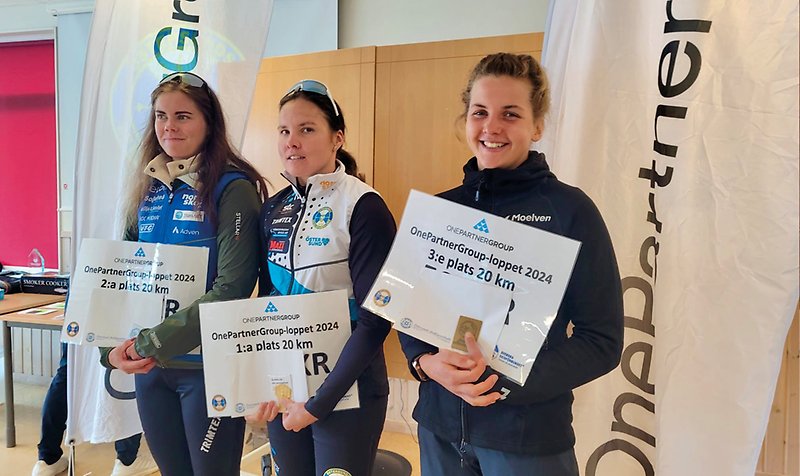 Sofie Elebro vann sommarens sista SM-lopp före Jenny Solin och Karolina Hedenström.